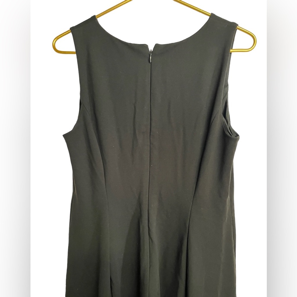 Talbots 12P black dress with white eyelet bottom and zip up back - Picture 7 of 7